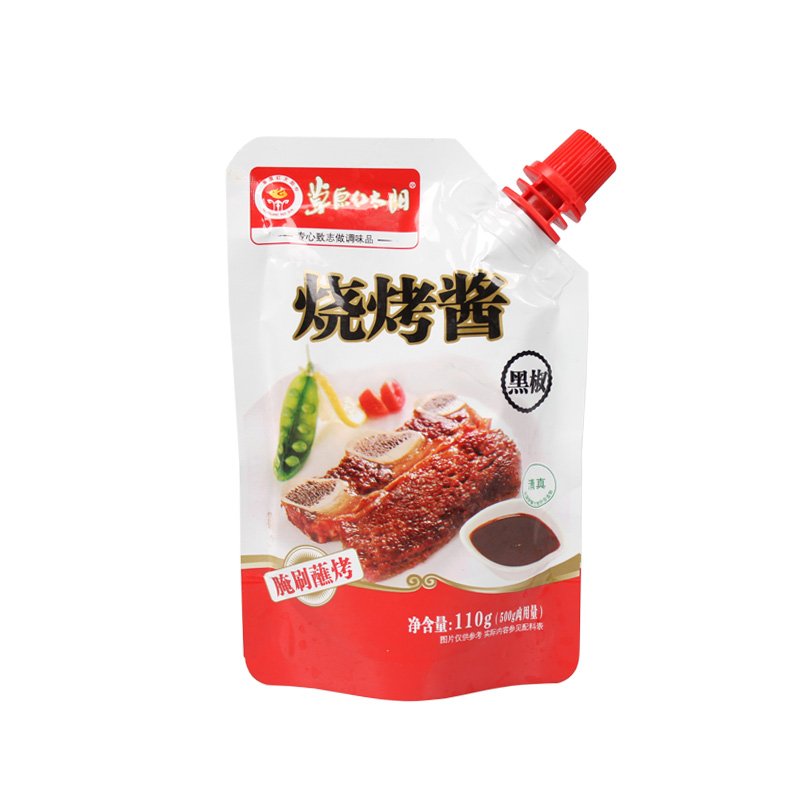 草原红太阳烧烤酱原装110g 黑椒味 - 咚咚到家