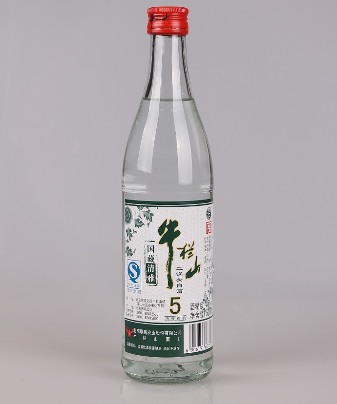 牛栏山二锅头白酒 国藏清雅500ml